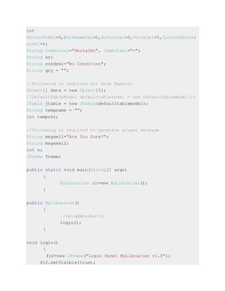 Library management system | DOCX