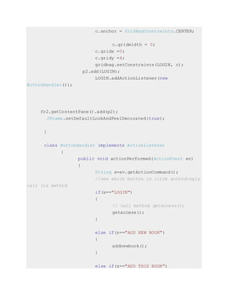 Library management system | DOCX