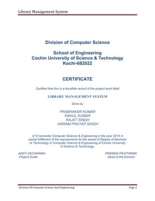 Library management system | PDF