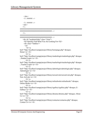 Library management system | PDF