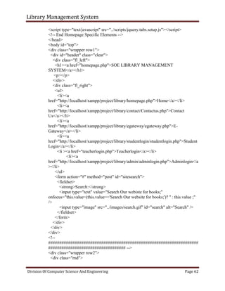 Library management system | PDF