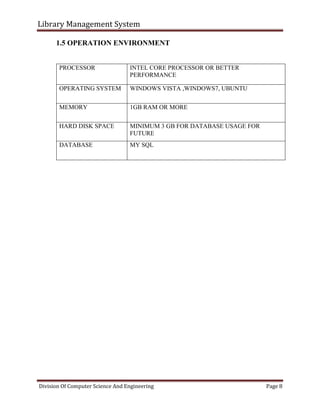 Icam Library Computer Management System Library management system | PDF