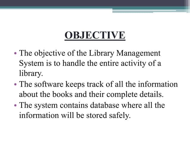 Library management system | PPTX