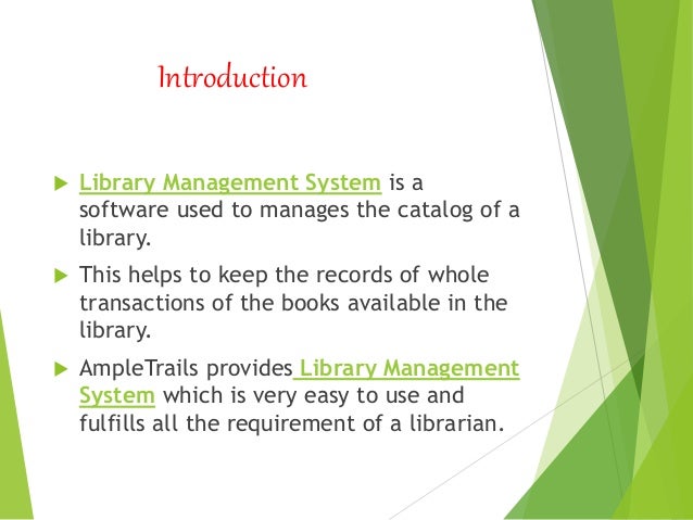 Library Management System Introduction – FLUM