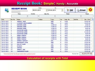 Receipt Book: Simple: Handy : Accurate
Calculation of receipts with Total
 