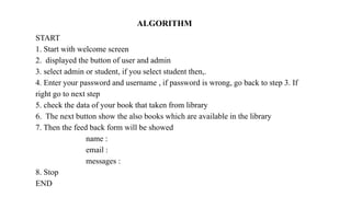 LIBRARY MANAGEMENT SYSTEM.pptx for students | PPTX