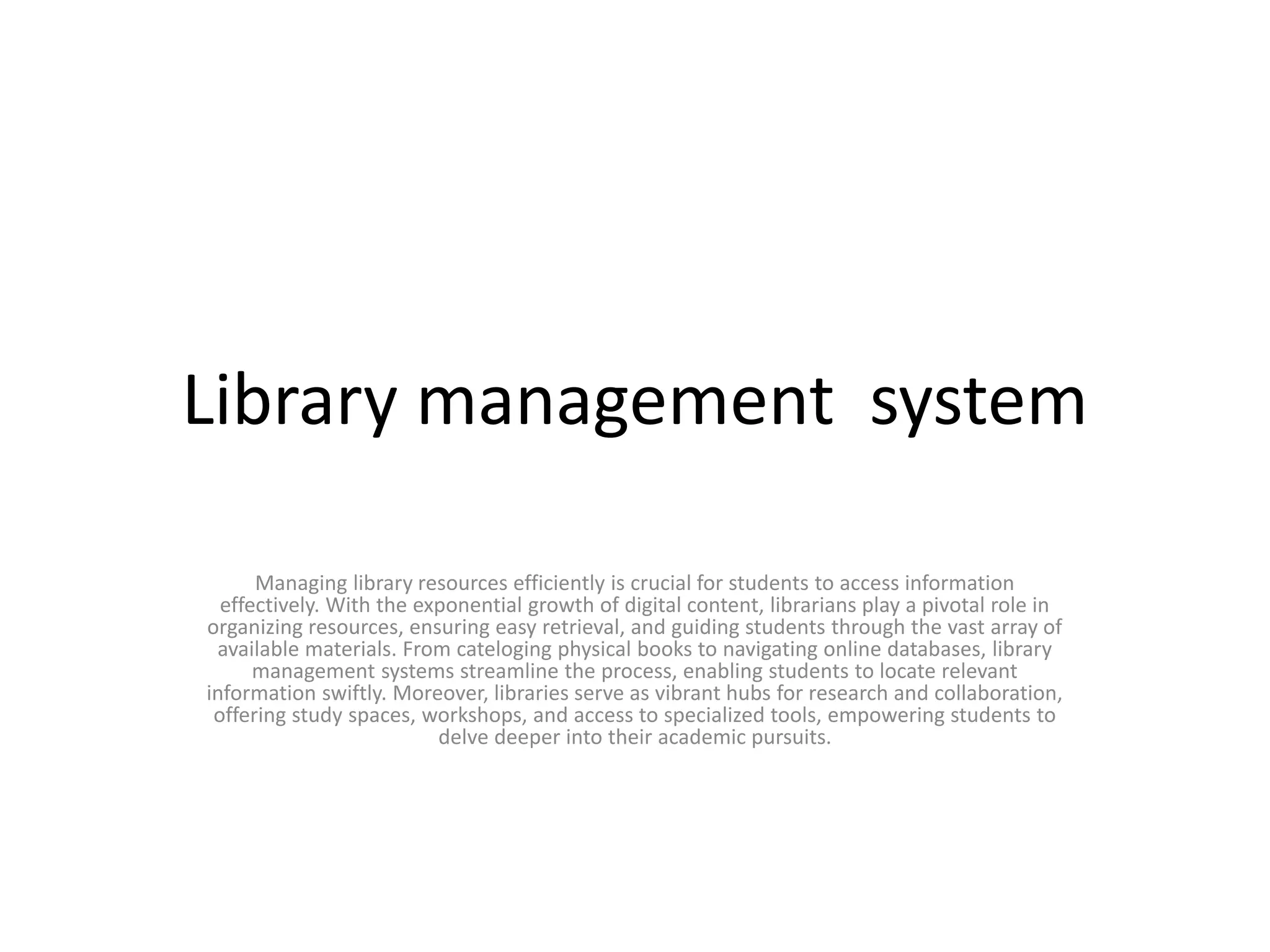 Library management system in java .pptx
