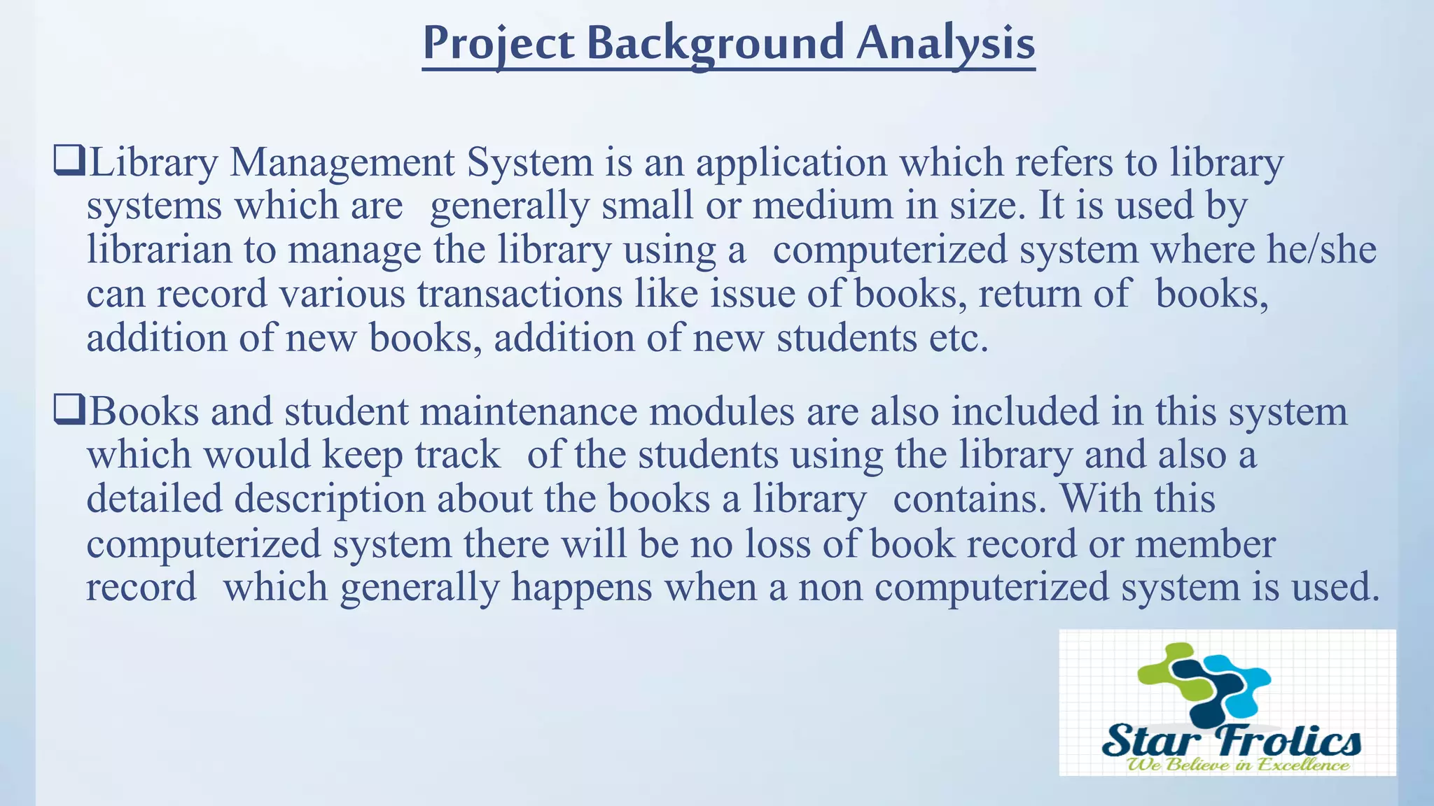 Library Management System - LMS | PPTX