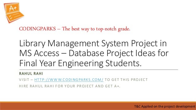 ms access project management database
