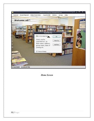 32 | P a g e
Home Screen
 