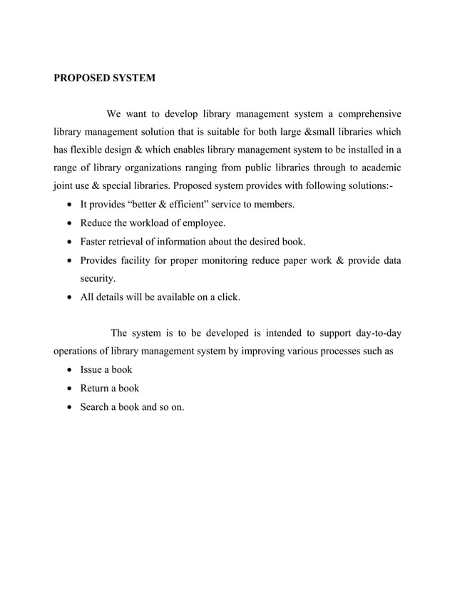library management thesis