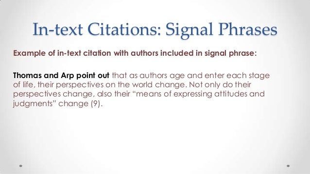 signal phrase signal phrase