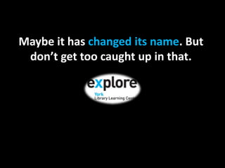 Maybe it has changed its name. But don’t get too caught up in that.