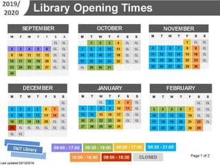 Library opening hours (4)