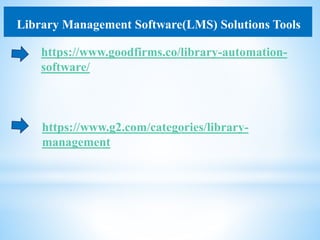 Library operations | PPTX