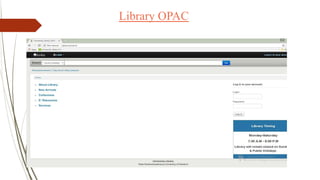 Library OPAC
 