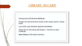 LIBRARY ID CARD
 