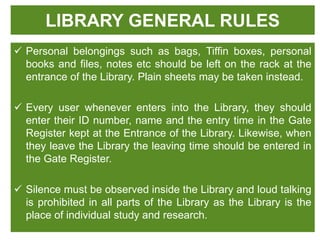 Library Orientation by dr.c.velmurugan 2019 | PPT