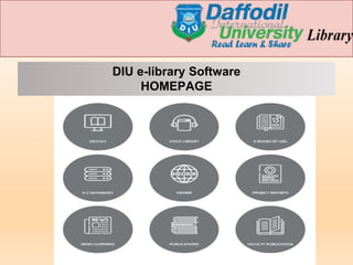 DIU e-library Software
HOMEPAGE
 
