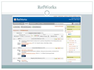 RefWorks
 
