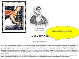 Notice all the hyperlinks
 