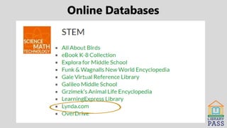 Online Databases
 