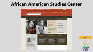 African American Studies Center
BACK
 