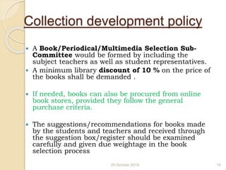 Guideline for School Library and Procedure Manual | PPTX