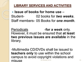 Guideline for School Library and Procedure Manual | PPTX