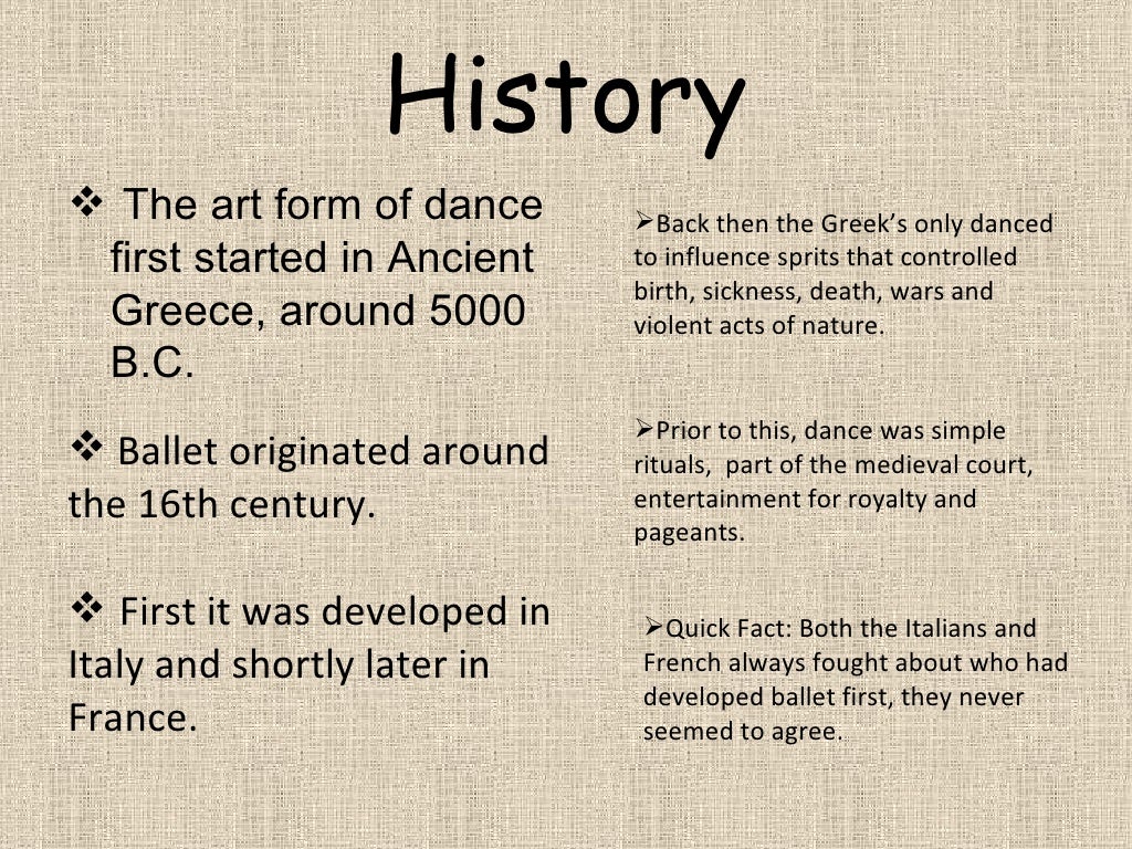 The evolution of dance