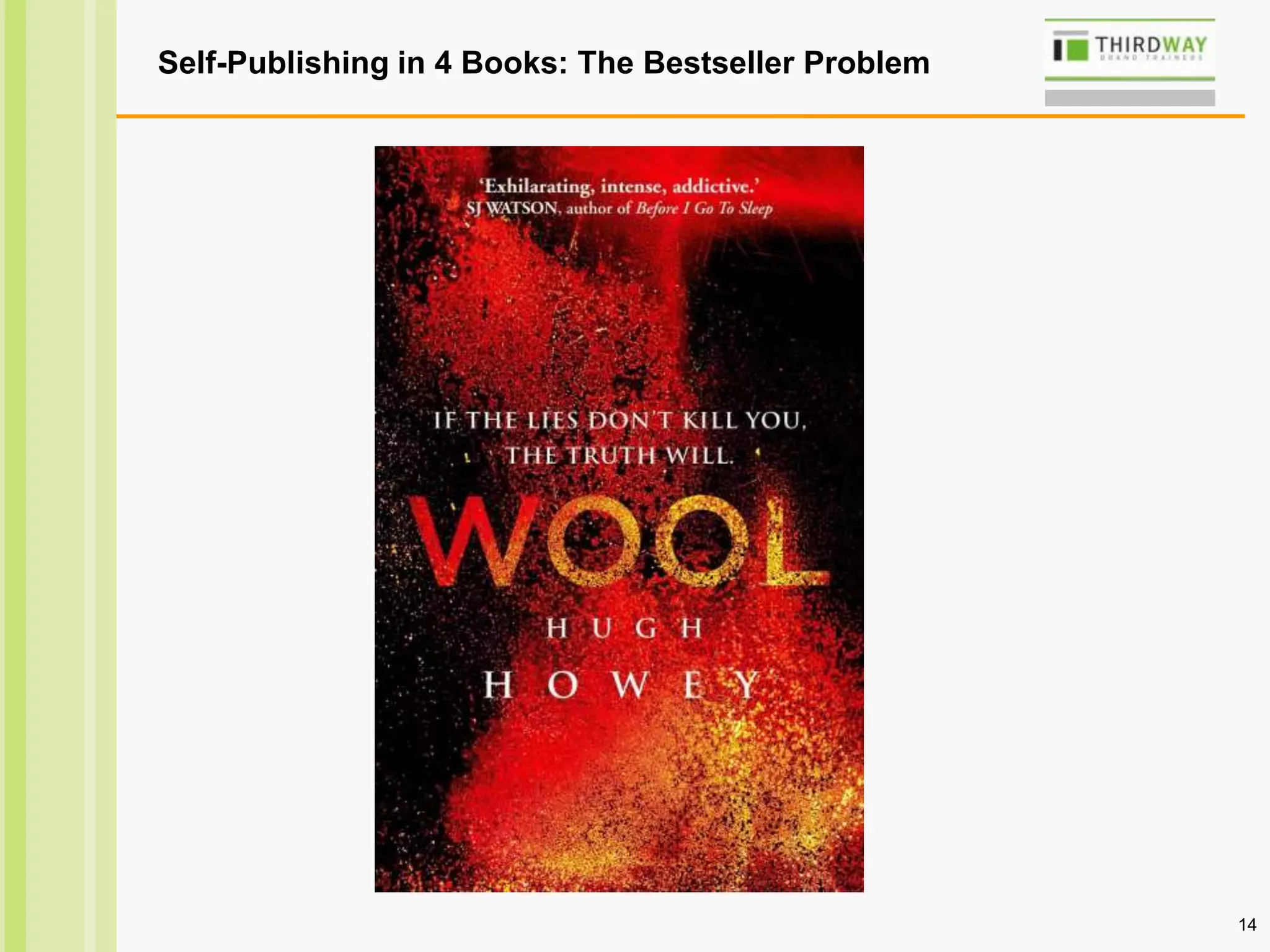 14
Self-Publishing in 4 Books: The Bestseller Problem
 