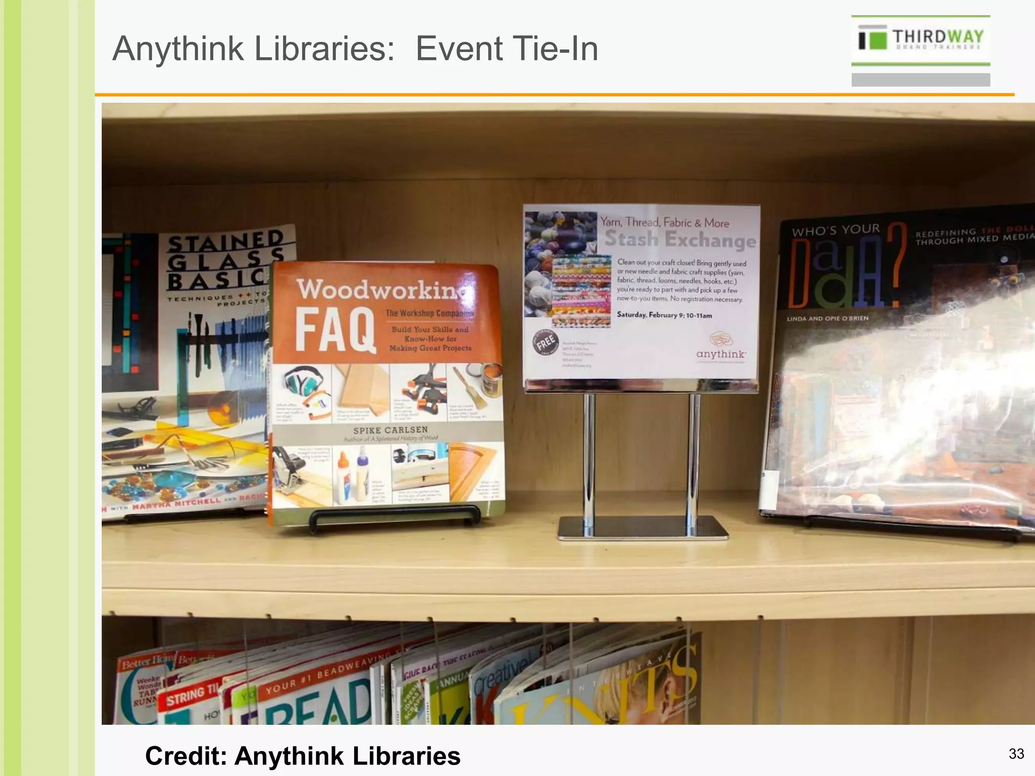 33
Anythink Libraries: Event Tie-In
Credit: Anythink Libraries
 