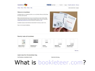 What is bookleteer.com?
 
