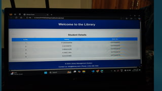 LLibrary Management System for Efficient Book Tracking, Student Records ...