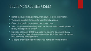 LLibrary Management System for Efficient Book Tracking, Student Records ...