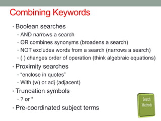 Library research methods | PPTX