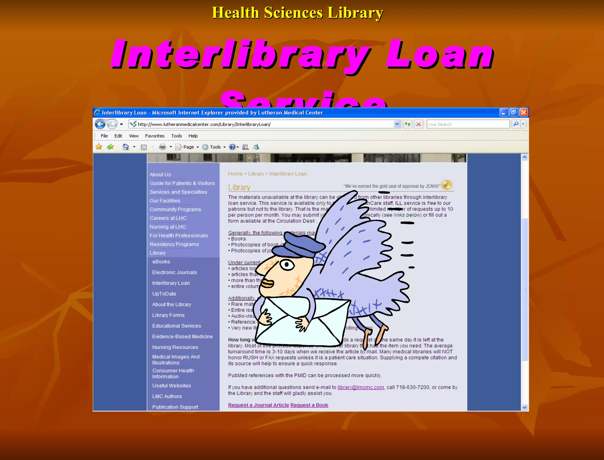 Health Sciences Library   Interlibrary Loan Service 