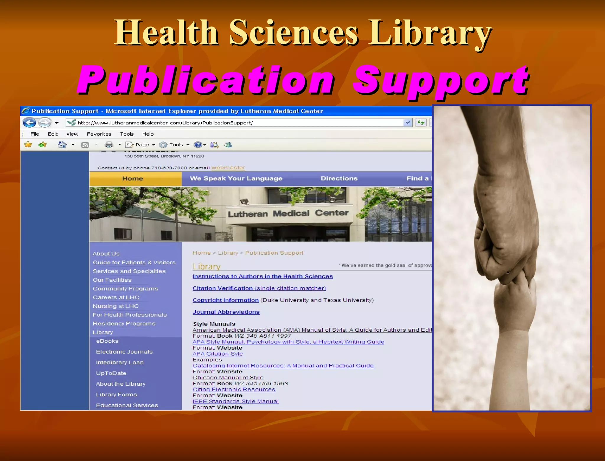 Health Sciences Library Publication Support 