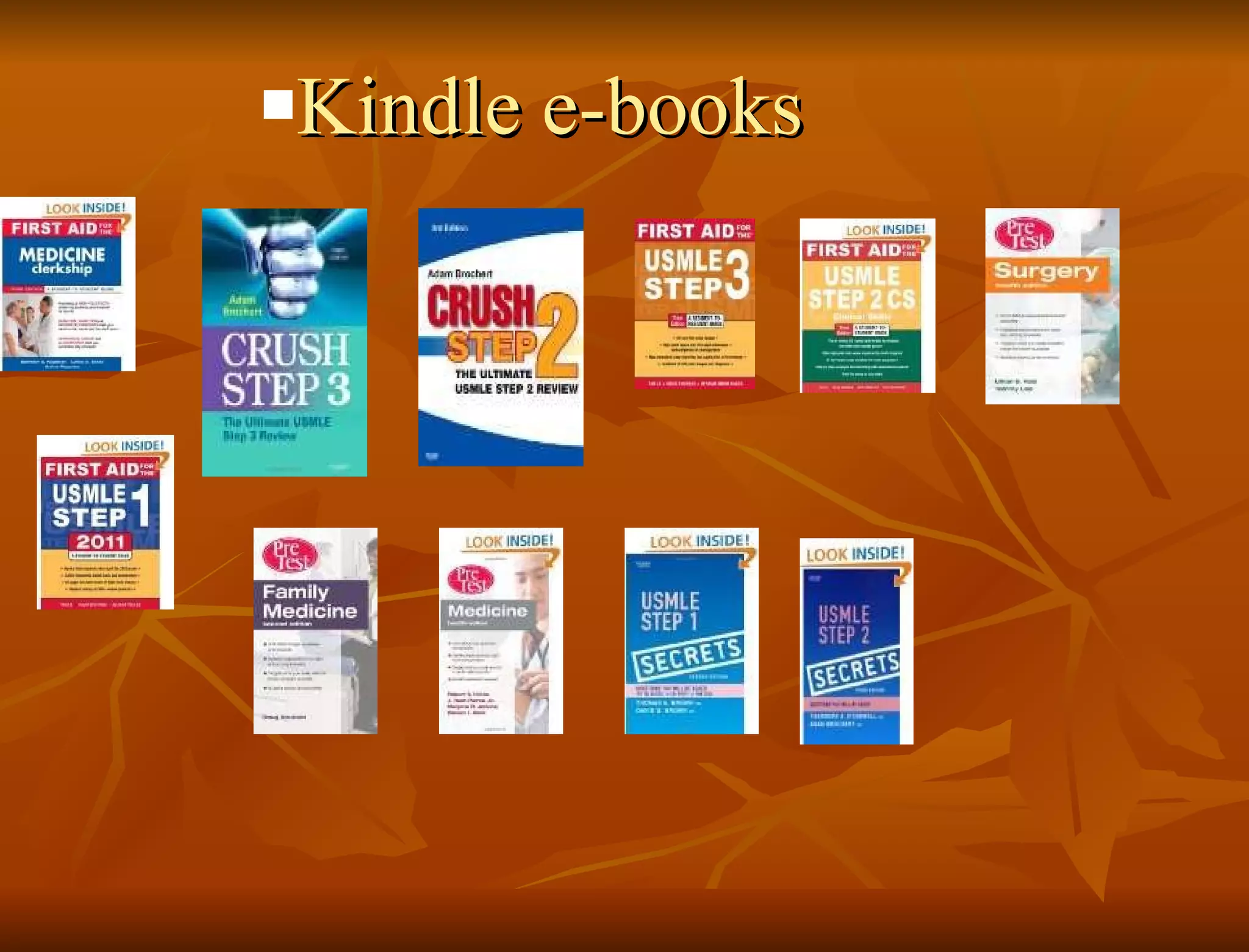 Kindle e-books 