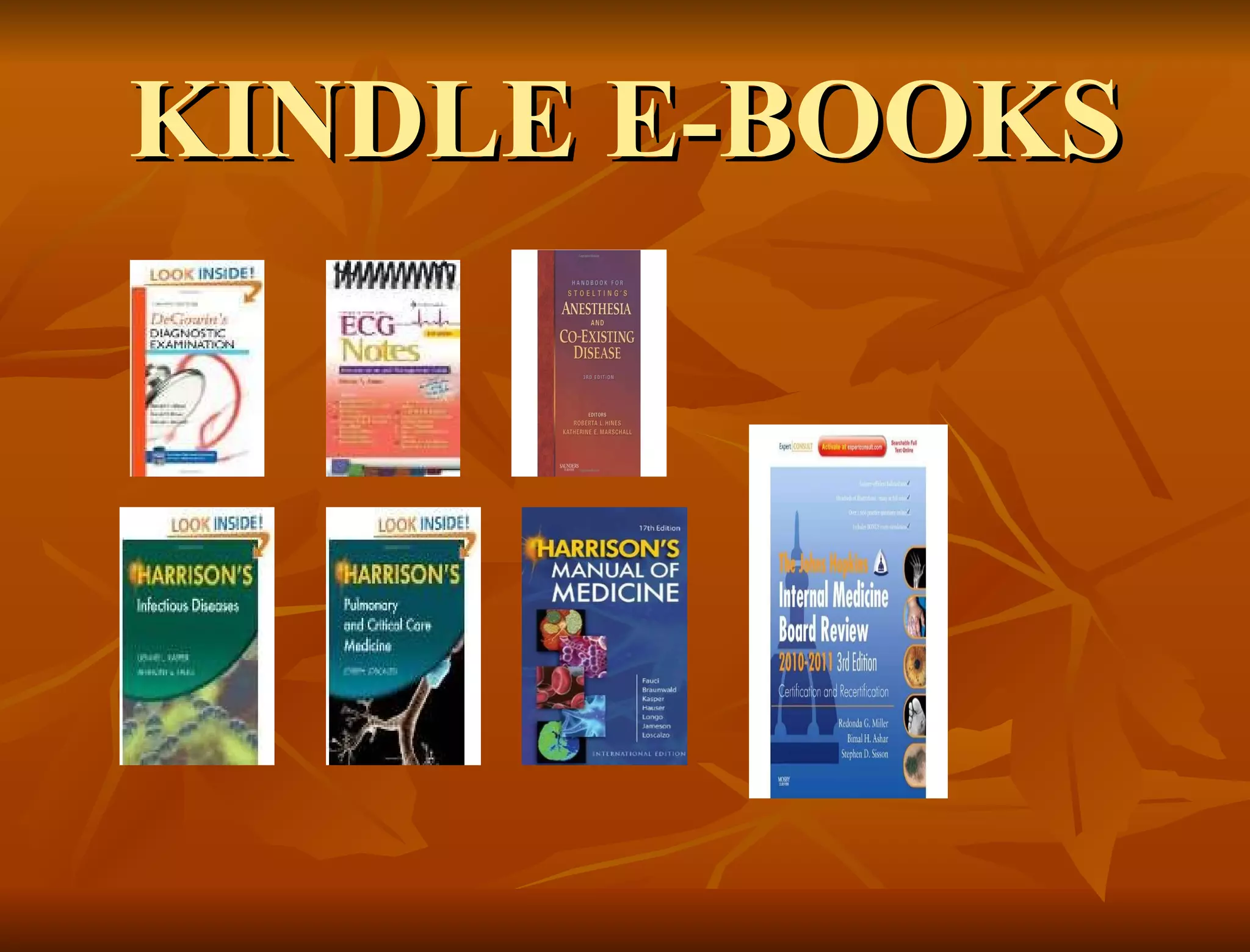KINDLE E-BOOKS 