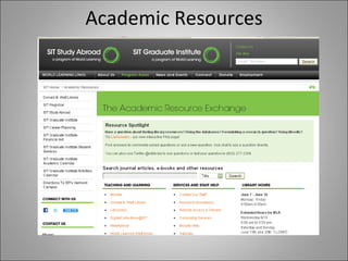 Academic Resources 