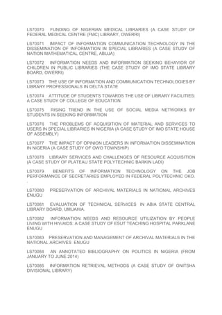 LIBRARY SCIENCE PROJECT TOPICS AND MATERIALS.docx