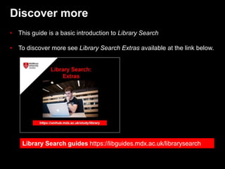Library Search 1: Getting started 2021 Slide 10