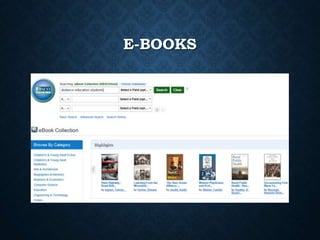 E-BOOKS
 