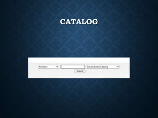 CATALOG
 