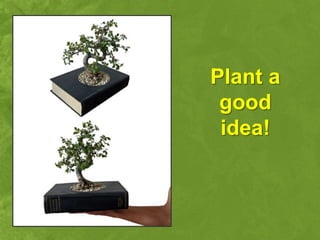 Plant a
 good
 idea!
 