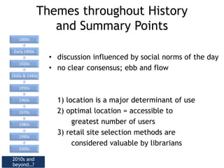 Carnegie; library building expiration date; libraries a mile apart from each other