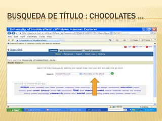 Busqueda de título : Chocolates …