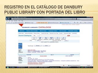 Registro en el catálogo de Danbury public library con portada del libro