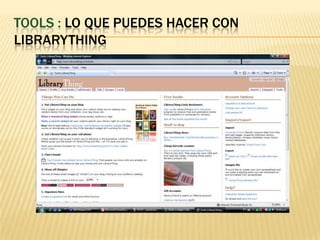 Tools : lo quepuedeshacer con Librarything
